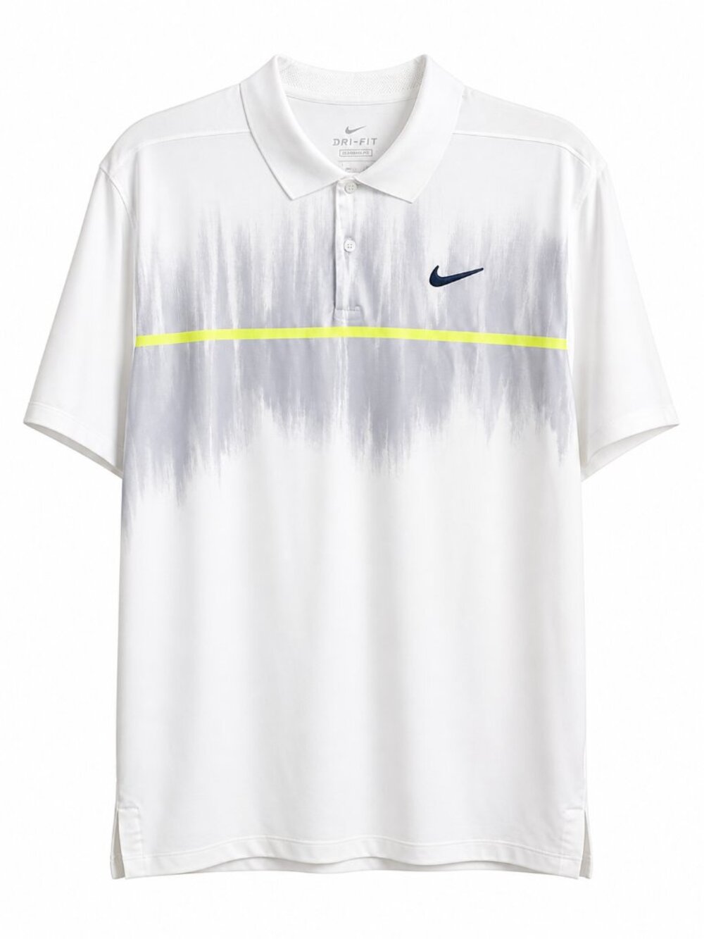 Nike Dri-Fit Performance Polo - White with Gray